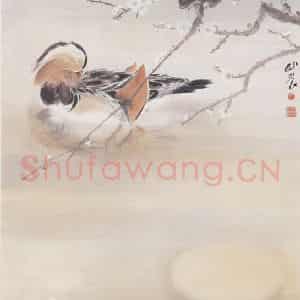 1933年 苏卧农《孤梦》国画花鸟作品图片鉴赏