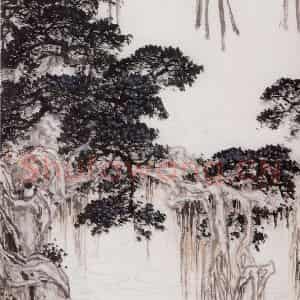 1962年 关山月《榕荫曲》国画山水作品图片鉴赏