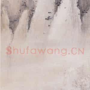 高剑父《风雪独钓》国画山水作品图片鉴赏