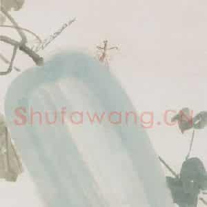 1945年 陈树人《家园秋趣》国画花鸟作品图片鉴赏