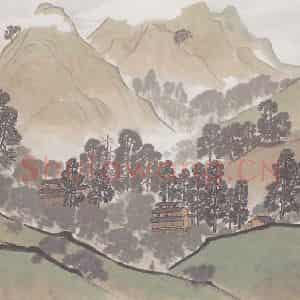 陈树人《山水》国画山水作品图片鉴赏