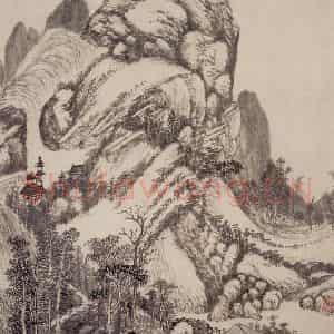 清代 吴历《仿古山水册》国画山水作品图片鉴赏