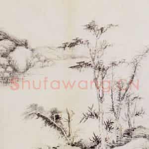 清代 吴历《吴历等山水图册》国画山水作品图片鉴赏