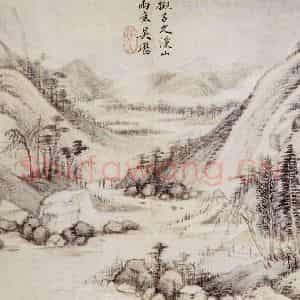 清代 吴历《吴历等山水图册》国画山水作品图片鉴赏