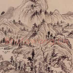 清代 吴历《仿古山水册》国画山水作品图片鉴赏