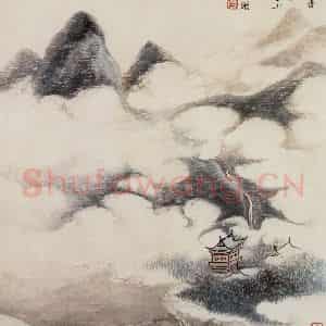 清代 吴历《仿古山水图册》国画山水作品图片鉴赏