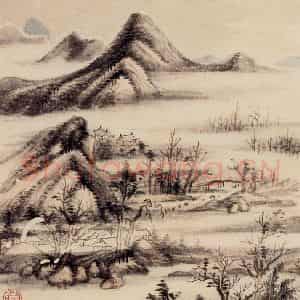 清代 吴历《仿古山水册》国画山水作品图片鉴赏