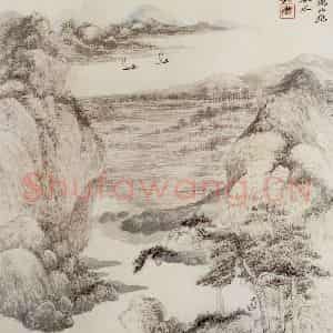 清代 吴历《仿古山水图册》国画山水作品图片鉴赏