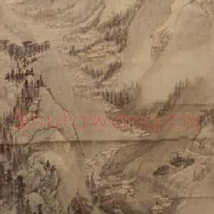 清代 吴历《仿古山水四屏》国画山水作品图片鉴赏