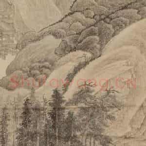 清代 吴历《仿古山水四屏》国画山水作品图片鉴赏