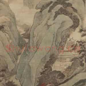 清代 吴历《仿古山水四屏》国画山水作品图片鉴赏