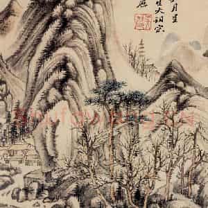 清代 吴历《仿古山水册》国画山水作品图片鉴赏