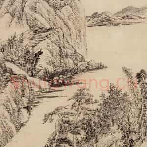 清代 吴历《南岳松云图轴》国画山水作品图片鉴赏