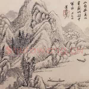 清代 吴历《墨笔山水册》国画山水作品图片鉴赏