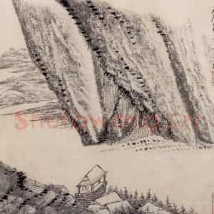 清代 吴历《墨笔山水册》国画山水作品图片鉴赏