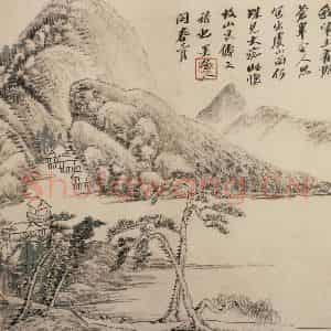 清代 吴历《墨笔山水册》国画山水作品图片鉴赏