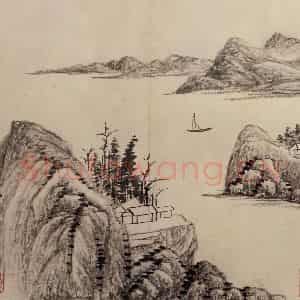 清代 吴历《墨笔山水册》国画山水作品图片鉴赏