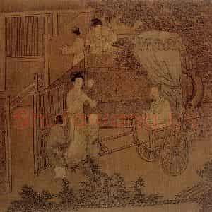 宋代 夫名《人物故事图》国画人物作品图片鉴赏