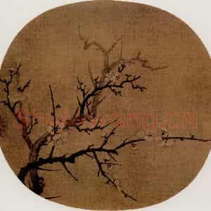 宋代 扬无咎《墨梅图》国画花鸟作品图片鉴赏