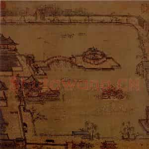 宋代 张择端《金明池争标图》国画山水作品图片鉴赏