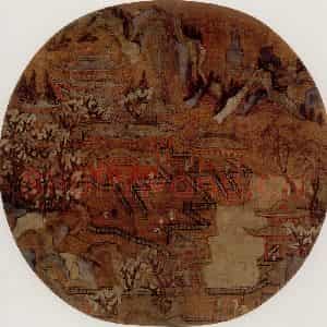 宋代 夫名《云山殿阁图》国画综合作品图片鉴赏
