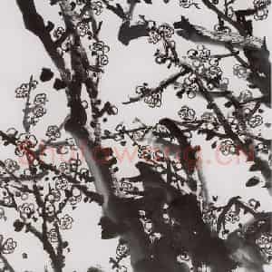 1998年 汤文选《香雪》国画作品图片鉴赏