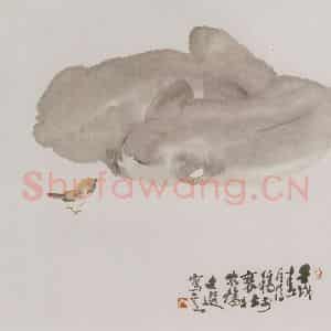 1982年 汤文选《酣梦》国画作品图片鉴赏