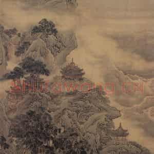 清代 袁耀《海峤春华图》国画山水作品图片鉴赏