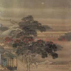 清代 袁耀《汉宫秋月》国画山水作品图片鉴赏
