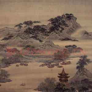 清代 袁耀《扬州四景》国画山水作品图片鉴赏
