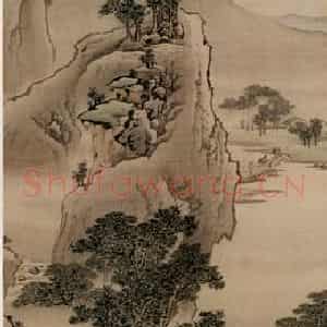 清代 袁耀《山水人物条屏》国画山水作品图片鉴赏