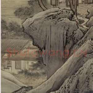 清代 袁耀《桃源图屏》国画山水作品图片鉴赏
