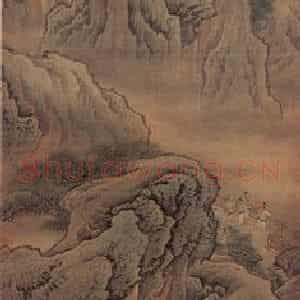 清代 袁耀《蓬莱仙境图》国画山水作品图片鉴赏