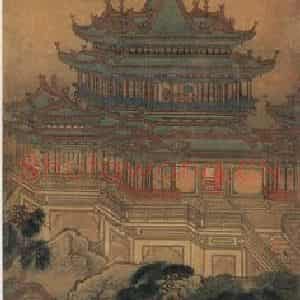 清代 袁耀《蓬莱仙境图》国画山水作品图片鉴赏