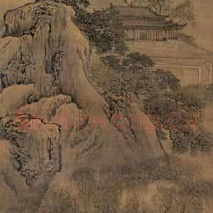 清代 袁耀《山水通景屏》国画山水作品图片鉴赏