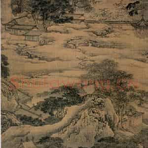 清代 袁耀《山水通景屏》国画山水作品图片鉴赏