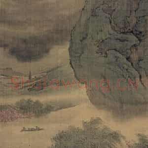 清代 袁江《春雷起蛰龙》国画山水作品图片鉴赏