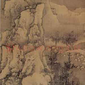 清代 袁江《峨嵋雪霁》国画山水作品图片鉴赏