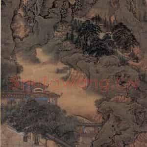 清代 袁江《阿房宫图屏》国画山水作品图片鉴赏