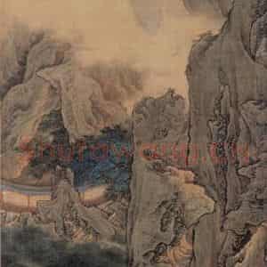 清代 袁江《阿房宫图屏》国画山水作品图片鉴赏