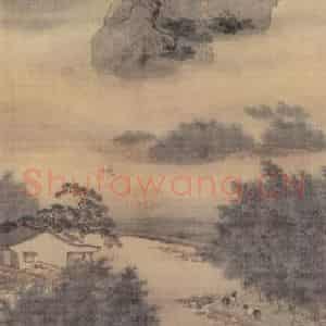 清代 袁江《山水阁楼图屏》国画山水作品图片鉴赏
