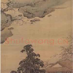 清代 袁江《山水阁楼图屏》国画山水作品图片鉴赏