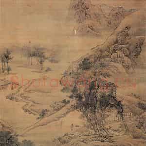 清代 袁耀《山水》国画山水作品图片鉴赏