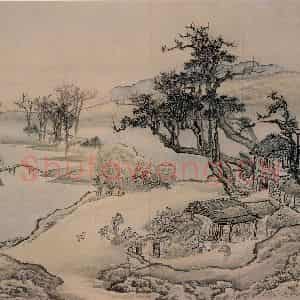 清代 袁耀《山水册》国画山水作品图片鉴赏