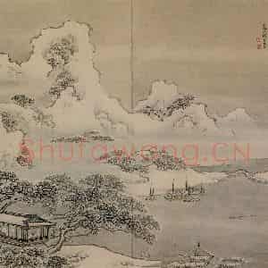 清代 袁耀《山水册》国画山水作品图片鉴赏