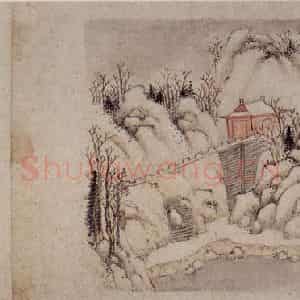明代 郭存仁《金陵八景图卷》国画山水工笔作品图片鉴赏