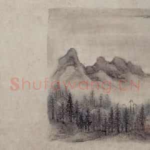 明代 郭存仁《金陵八景图卷》国画山水工笔作品图片鉴赏