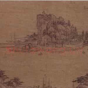 明代 张元举《江左名胜图册》国画山水工笔作品图片鉴赏