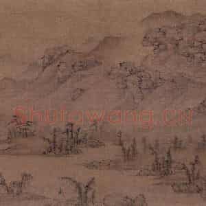 明代 钱贡《江左名胜图册》国画山水工笔作品图片鉴赏