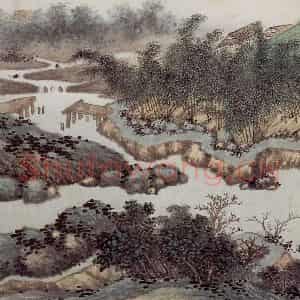 明代 沈周《东庄图册》国画山水工笔作品图片鉴赏